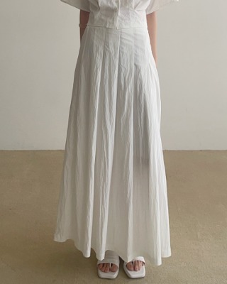frank nylon pleats skirt (2color)