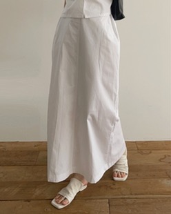 sand dry cotton skirt (2color)
