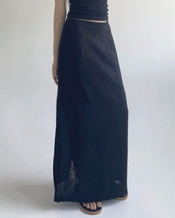 h-line linen maxi skirt (2color)