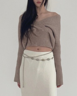 two-way wrap knit (4color)