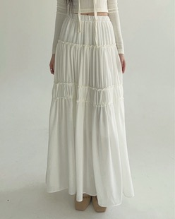 frill long skirt (2color)