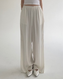 silk over banding pants (2color)