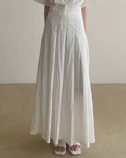 frank nylon pleats skirt (2color)
