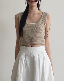 normal knit sleeveless (3color)
