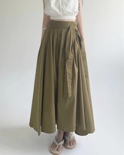 unbalance pintuck skirt (2color)