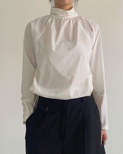 dry nylon string blouse (2color)